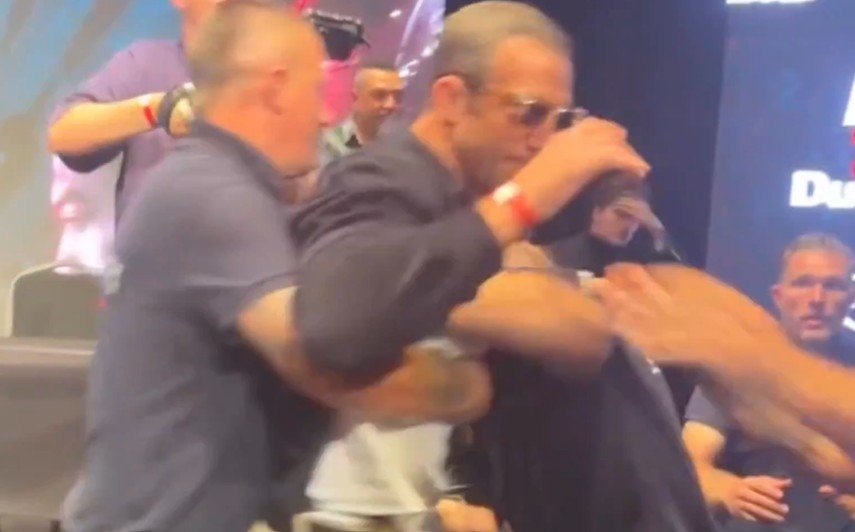 Darren Till vs Luke Rockhold Boxing Brawl Erupts