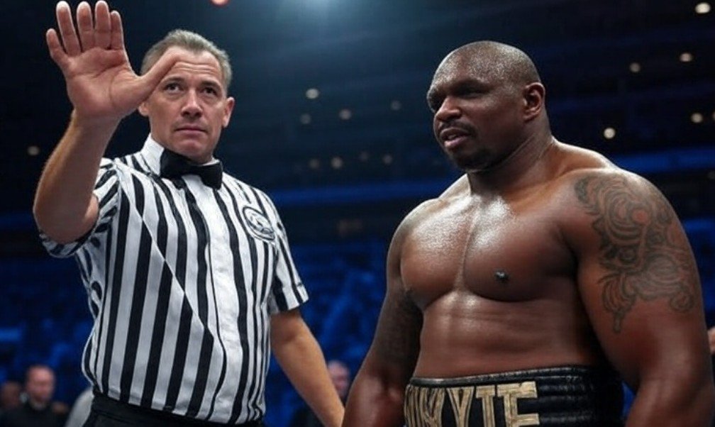 Ringside Angle Of Moses Itauma Knocking Out Dillian Whyte