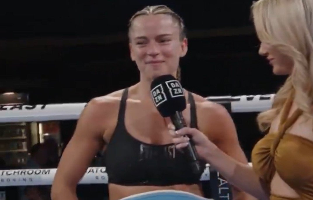 Skye Nicolson Reacts To Knockout Win At Super-Bantamweight