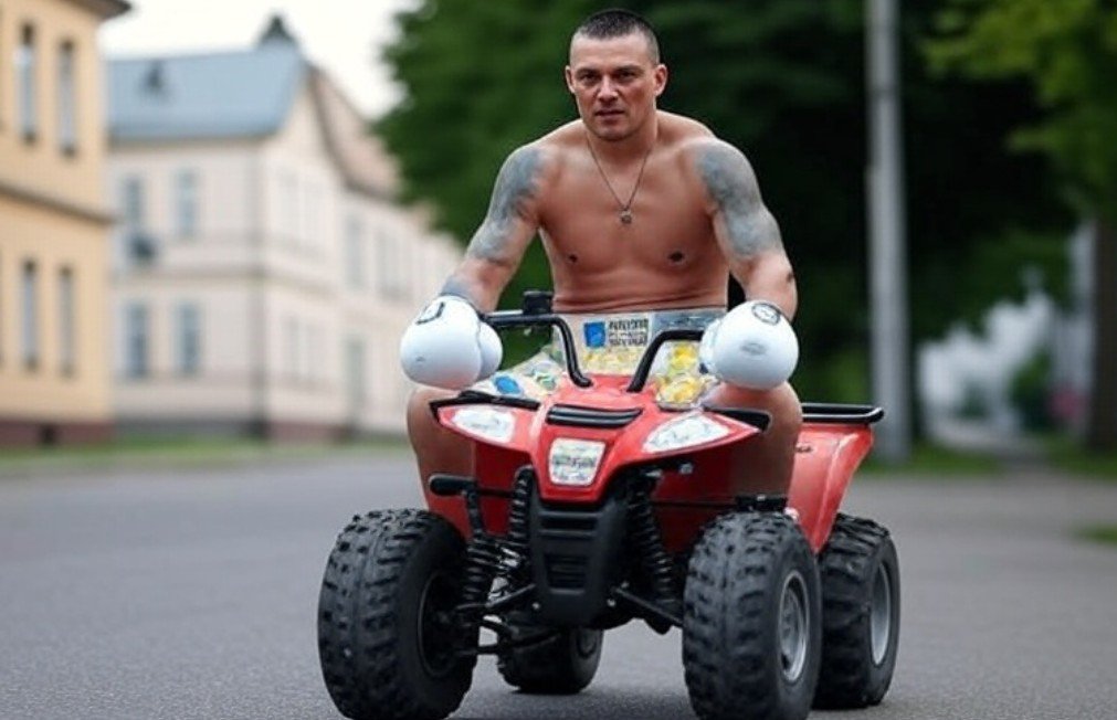 Usyk Terrorizes Neighbors And Kids With Quad Bike