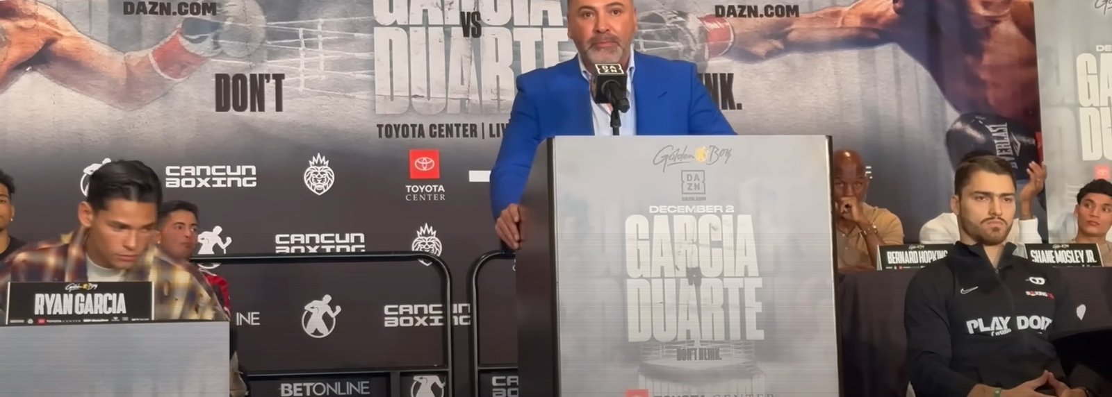 De La Hoya Tabs Alternative Fight To Ryan Garcia vs Rolly Romero