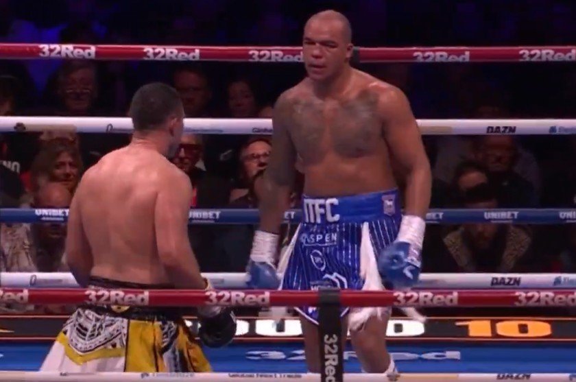 Toe To Toe Heavyweight Brawl Moment Between Parker And Wardley