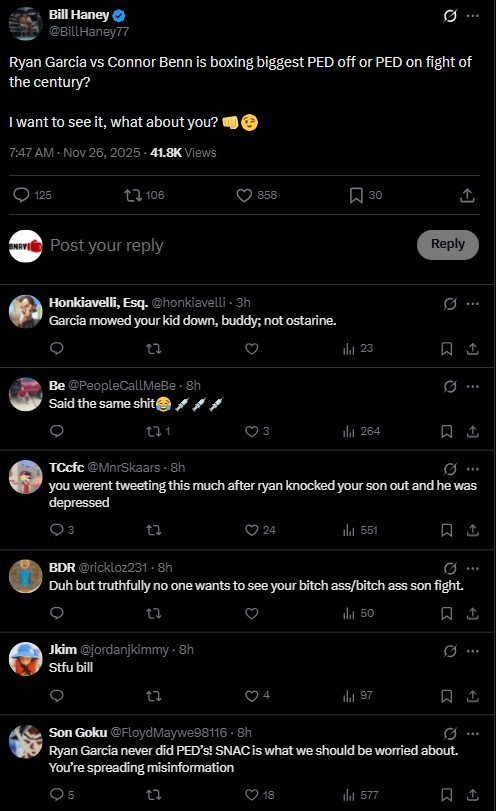 Fans Question Bill Haney PEDs Claim