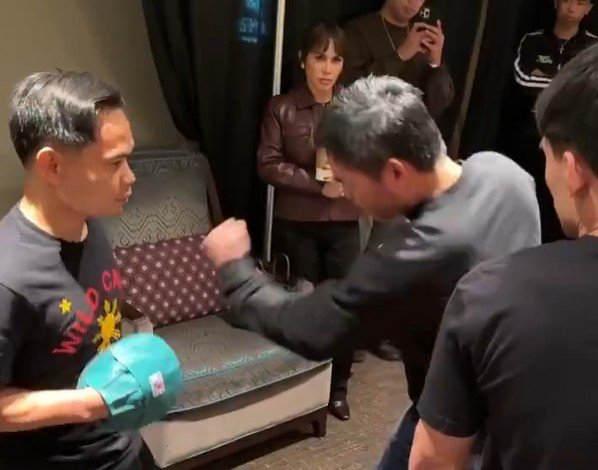 Secret Pacquiao Moment Coaching Son Moments Before Pro Debut