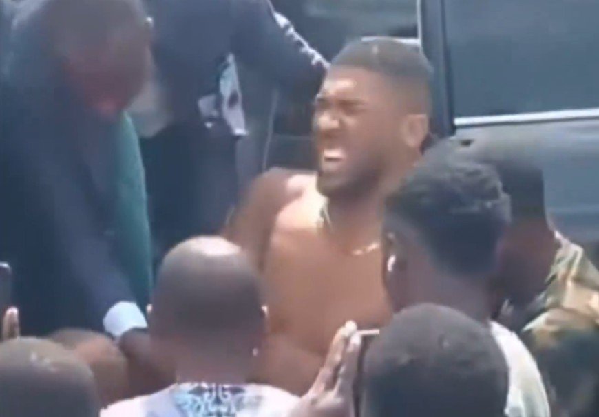 Bust Up And Crippled Anthony Joshua Wheeled Out Of Car Crash