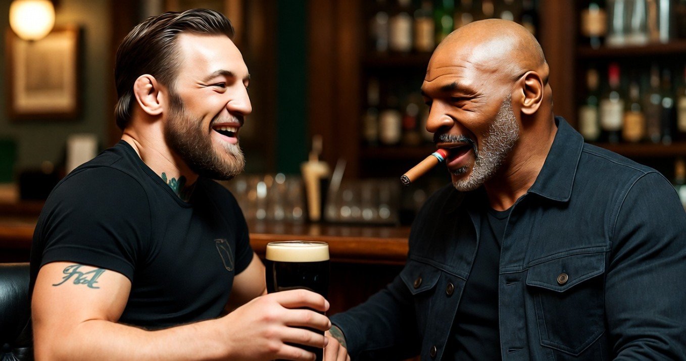 Conor McGregor And Mike Tyson Kick It In Dublin Ireland