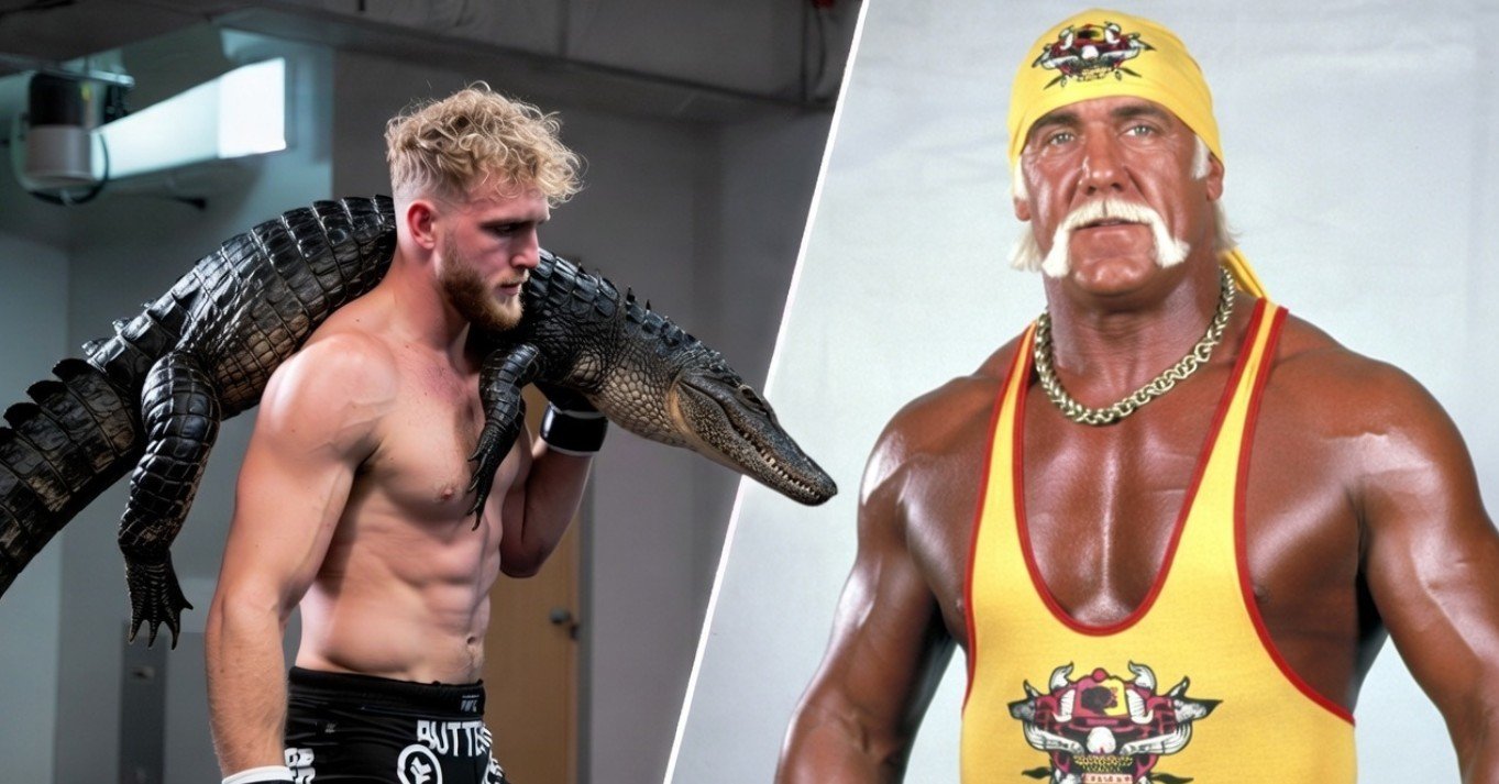 Jake Paul Kills Alligator For Joshua Fight Costume Dedicated To Hulk Hogan
