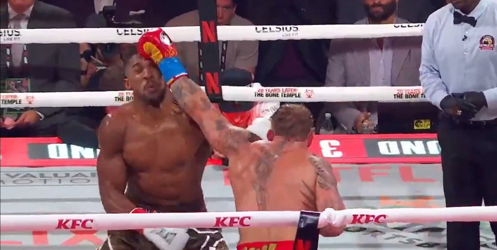 Jake Paul Lands Solid Jab On Joshua