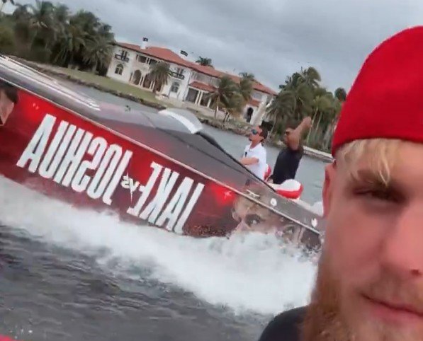 Paul And Joshua On Speed Boats Ahead Of Fight