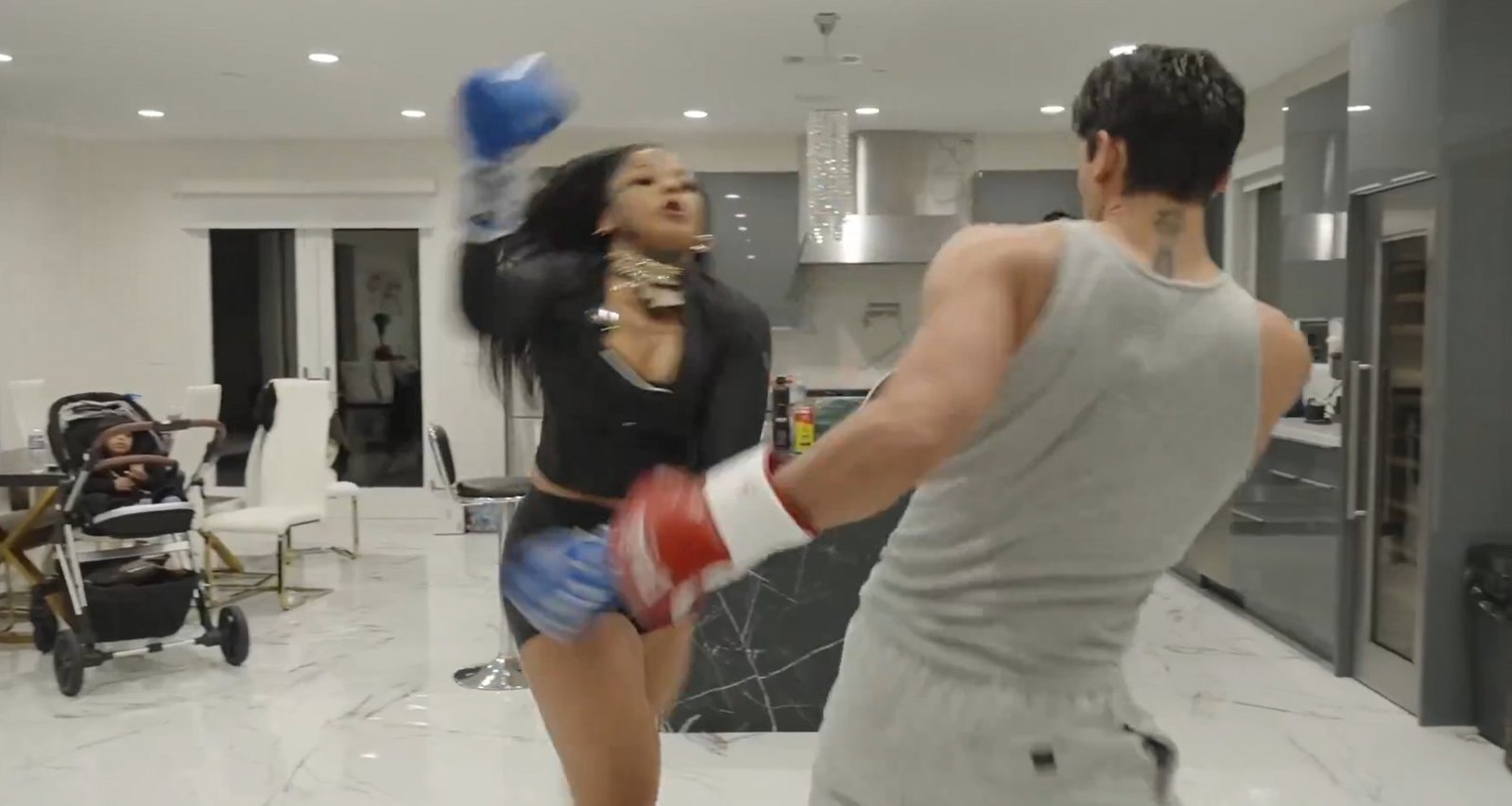 Ryan Garcia Accidentally Punches Chrisean Rock
