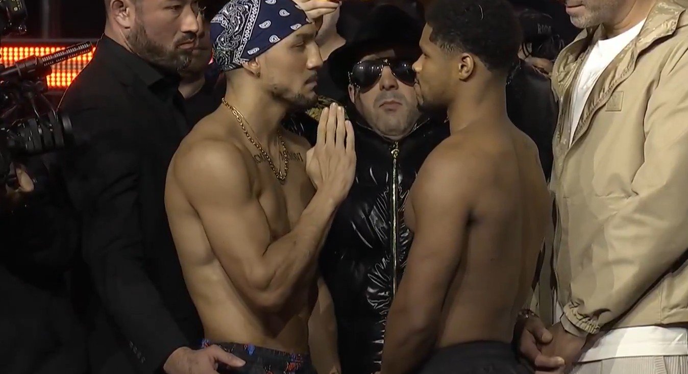 Final Shakur Stevenson vs Teofimo Lopez Face Off