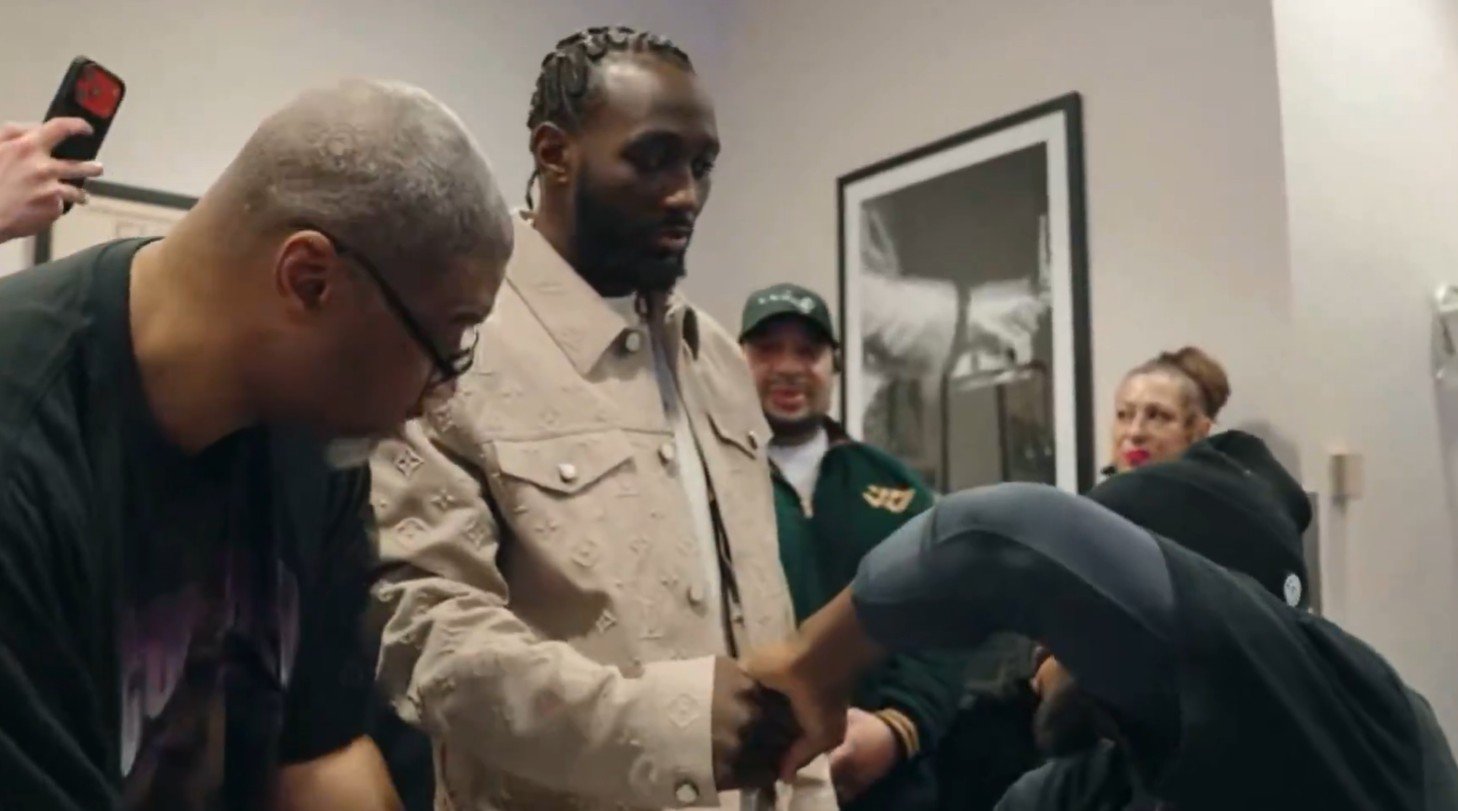 Unseen Footage Of Crawford Pre Fight Words To Keyshawn Davis