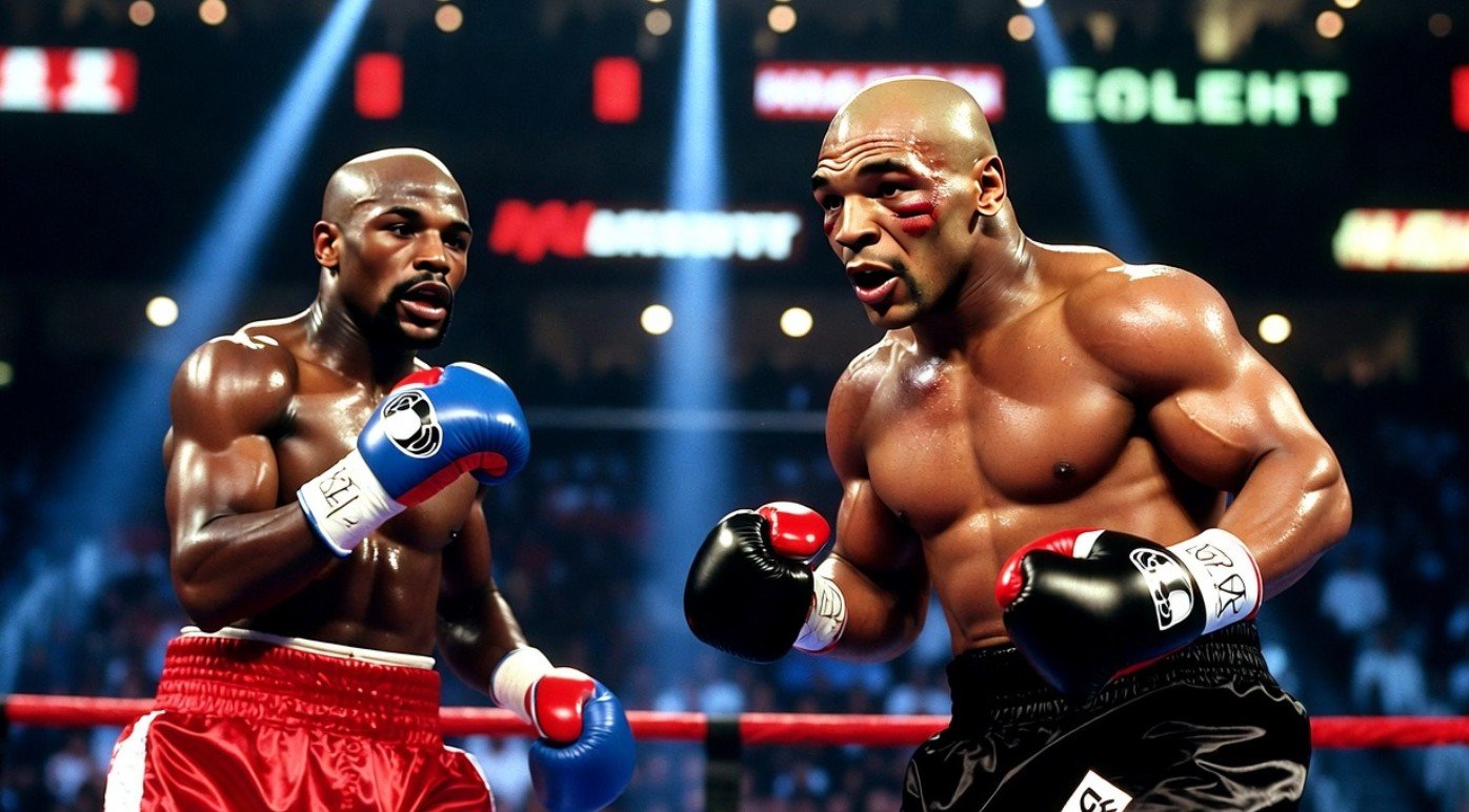 Size Difference In Mayweather vs Tyson 2 Size Difference In Mayweather vs Tyson