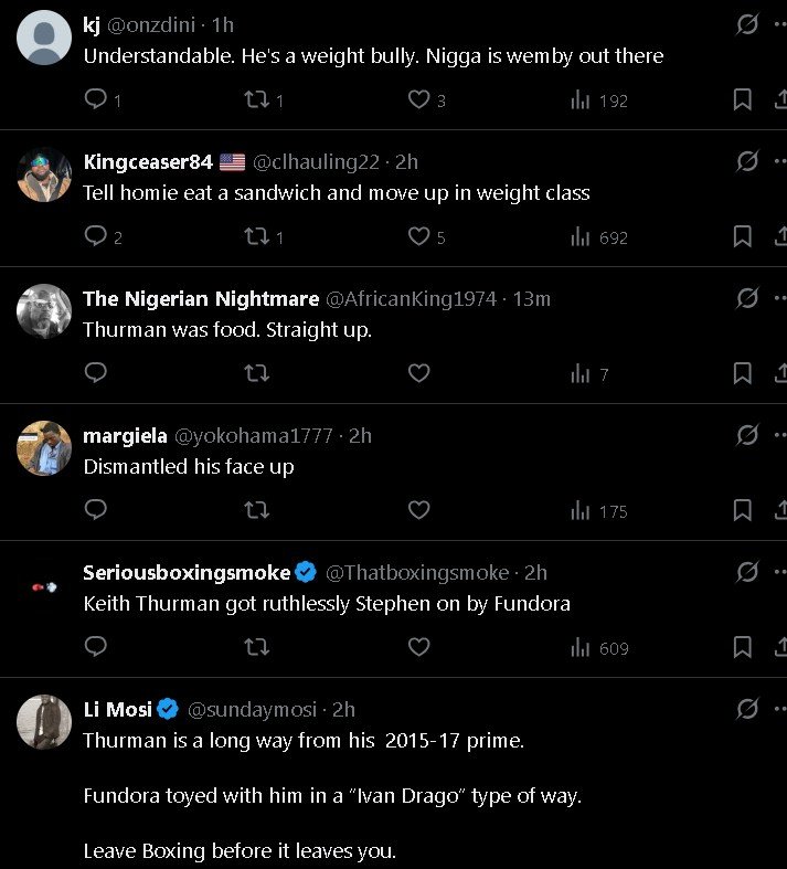 Boxing World React To Sebastian Fundora Ending Keith Thurman 3 fight 11