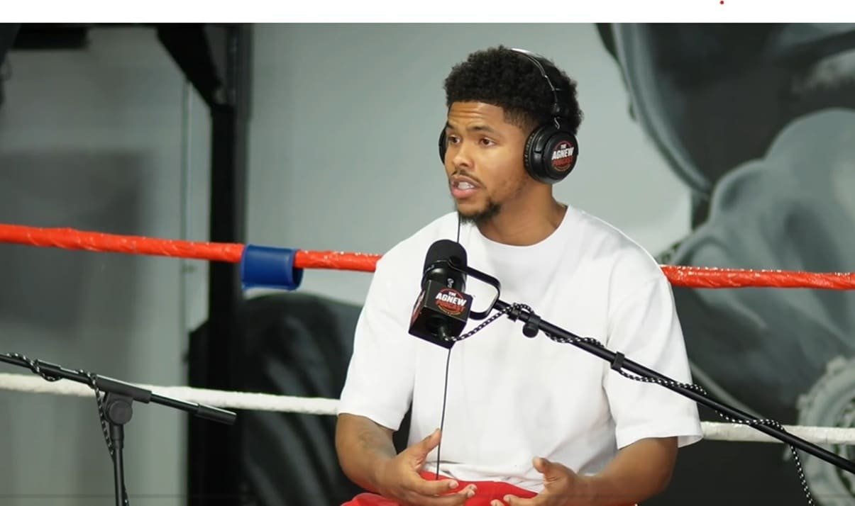 Shakur Stevenson reacts to Keyshawn Davis winning Albright rematch