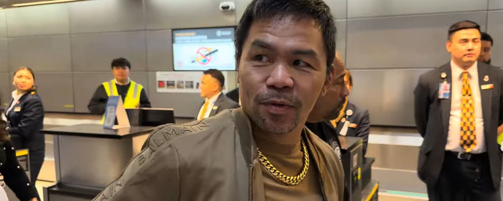 Pacquiao comes across as very concerned for Mayweather