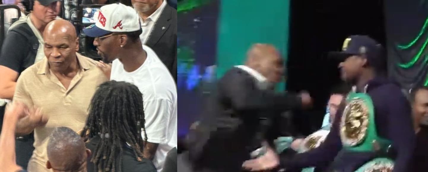 Mike Tyson hangs out with Bam Adebayo at Aces game but will he finally box Floyd Mayweather? 2 Mike Tyson hangs out with Bam Adebayo at Aces game but will he finally box Floyd Mayweather