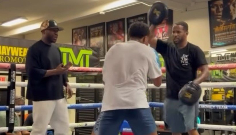 Floyd Mayweather Looks Slow, Stiff, and Out of His Element Training Shakur Stevenson—Is He a Better Fighter Than Trainer?