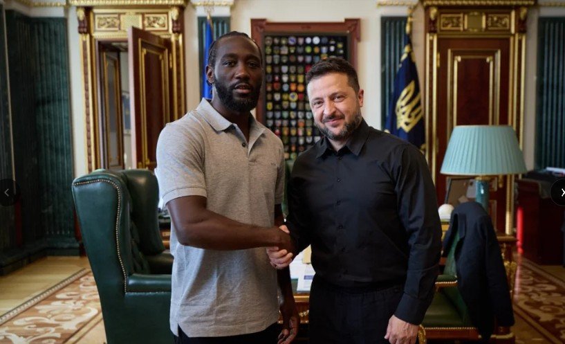 Terence Crawford brand crashes after he meets despised Ukrainian President Volodymyr Zelenskyy
